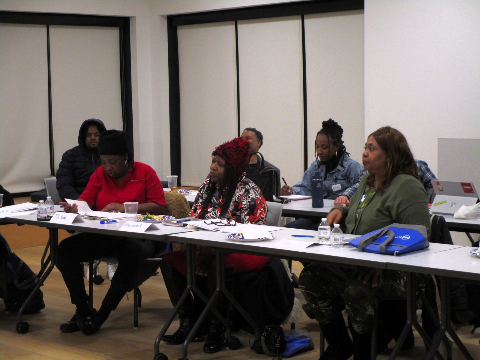 A community health session in progress